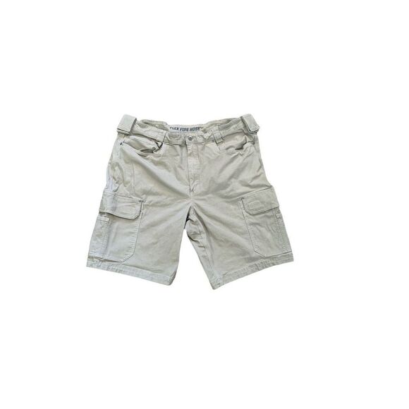 Duluth Trading Shorts Men’s 42 Flex Fire Hose 11” Inseam Cargo Brown Stretch 454 - Picture 6 of 9